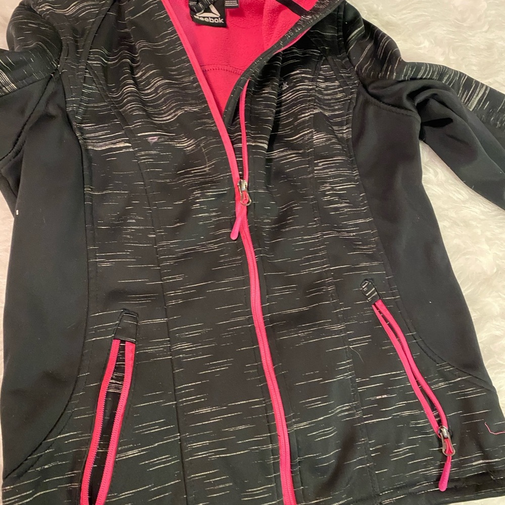 Black jacket Reebok for girls
